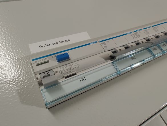 Zählerverteiler für Einfamilienhaus